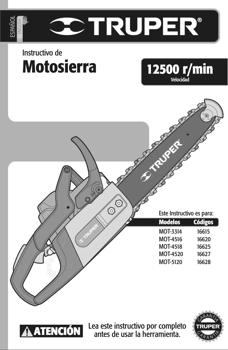 Image de la première page du manuel de l'appareil MOT-3314