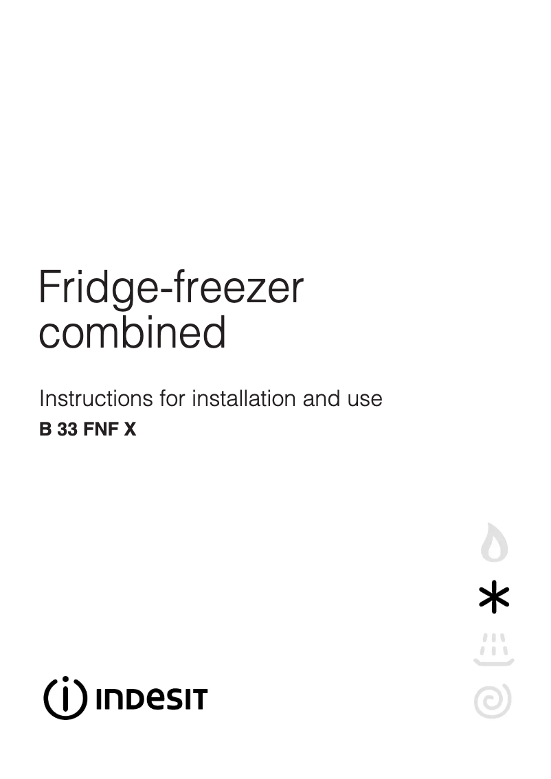 Page 1 de la notice Manuel utilisateur Indesit BE 16 FNF