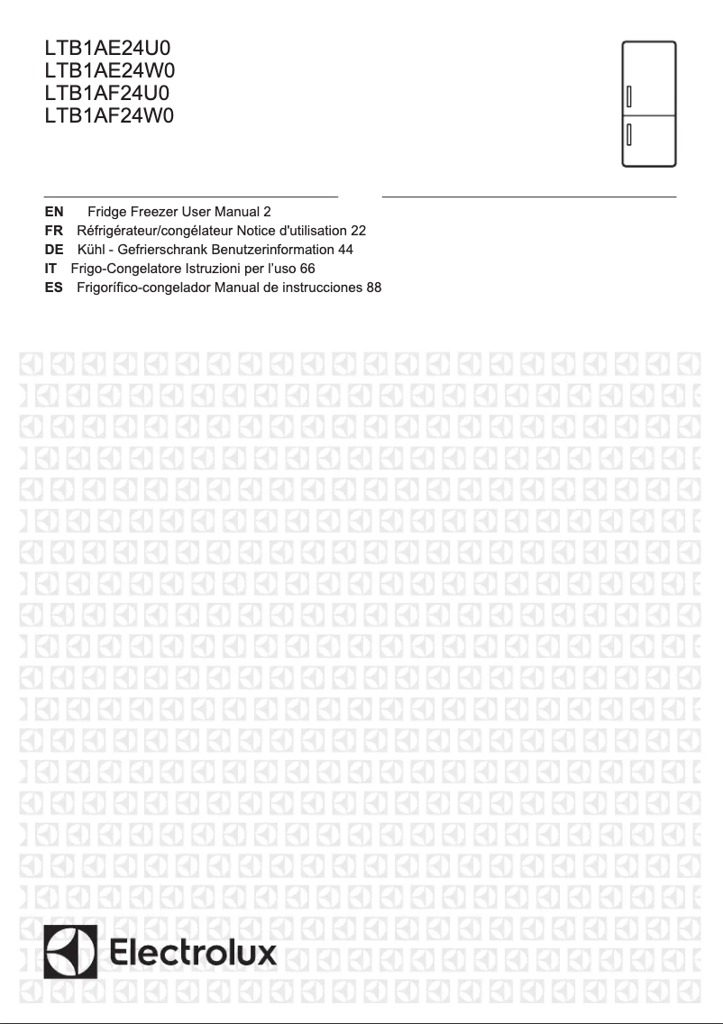 Page 1 de la notice Manuel utilisateur Electrolux LTB1AF24W0