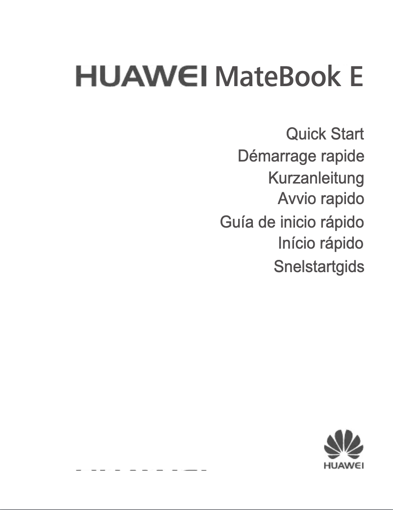 Image de la première page du manuel de l'appareil MateBook E