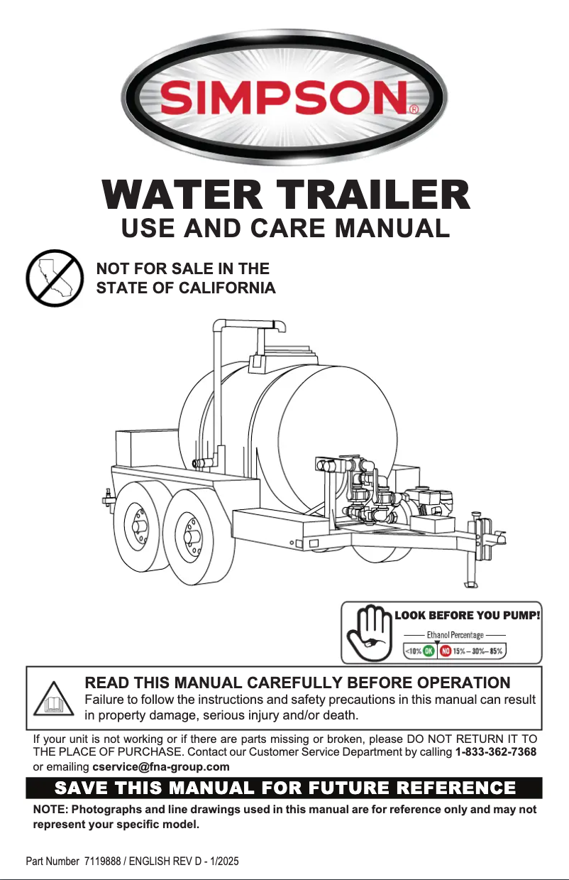 Page n°1 - Manuel utilisateur Simpson SuperPro SWT-525172