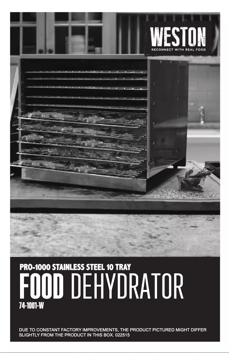 Page 1 de la notice Manuel utilisateur Weston 74-1001-W