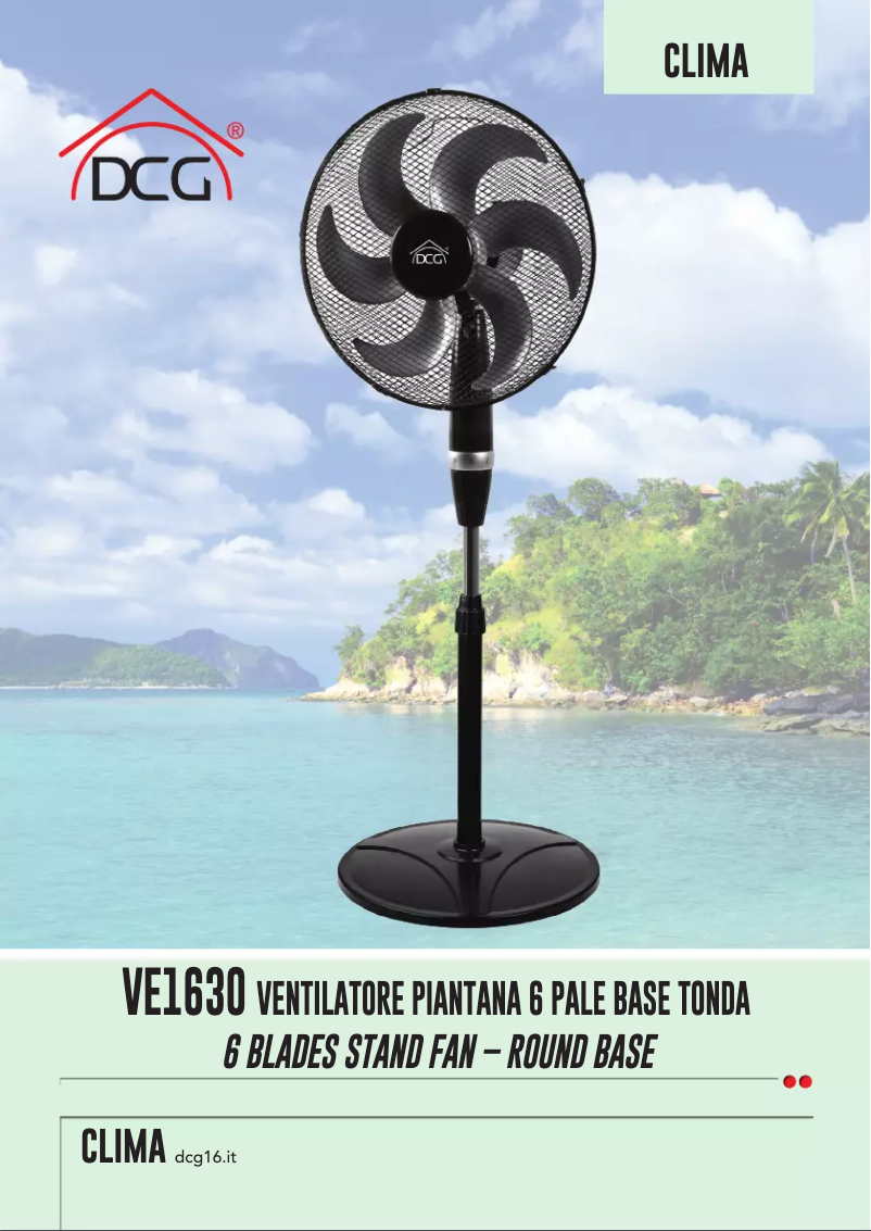 Page n°1 - Manuel utilisateur DCG VE1630