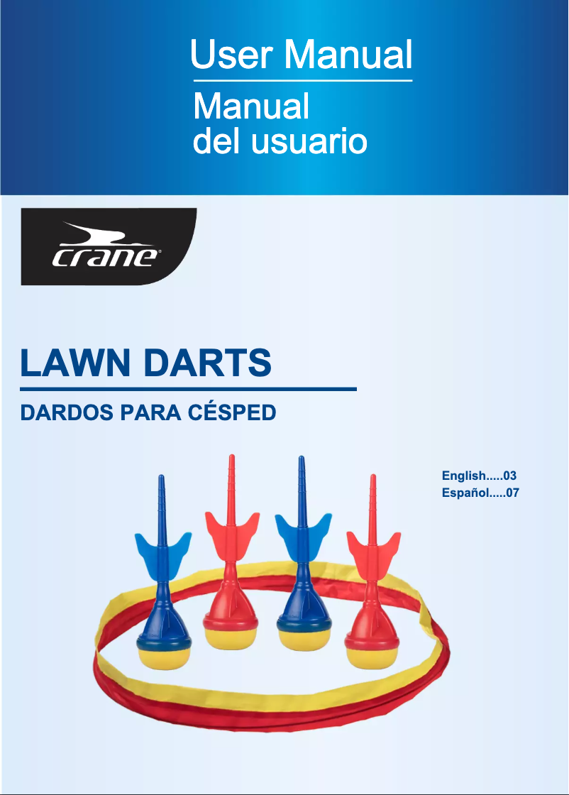 Page 1 de la notice Manuel utilisateur Crane Lawn Darts 52804