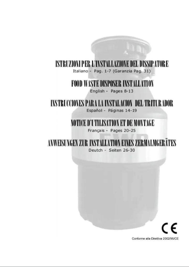 Page 1 de la notice Manuel utilisateur Barazza 1DSEC2