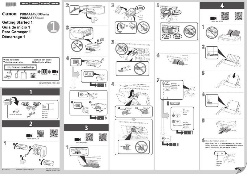 Image de la première page du manuel de l'appareil Pixma E470