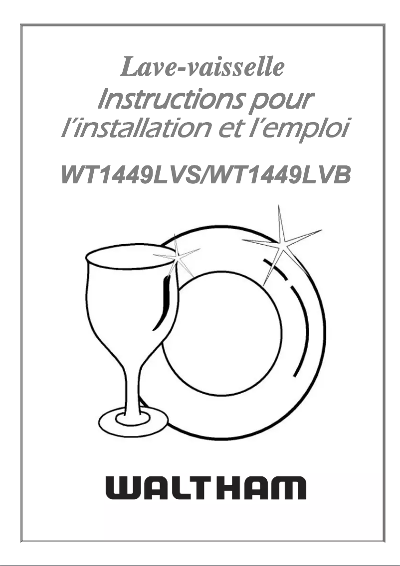 Page 1 de la notice Manuel utilisateur Waltham WT 1449 LVS
