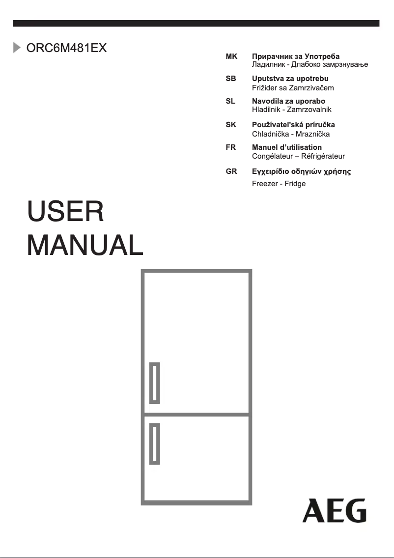 Page 1 de la notice Manuel utilisateur AEG ORC6M481EX