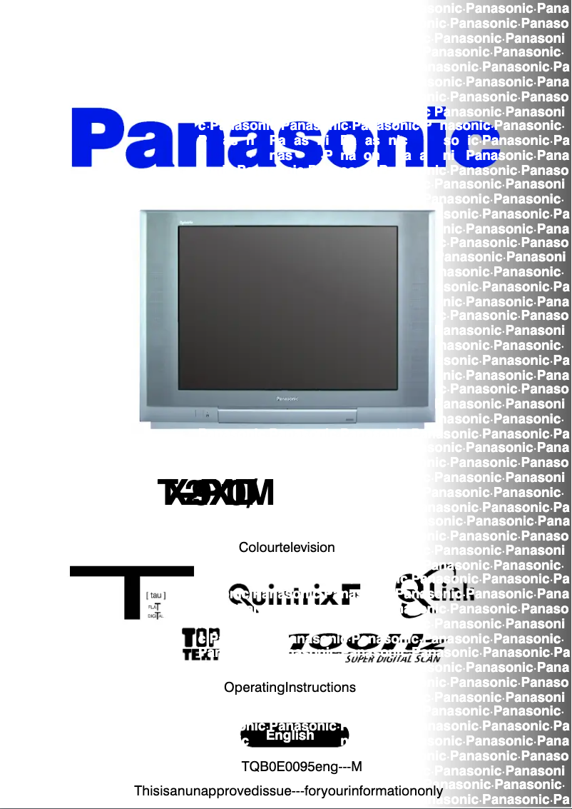 Página 1 del manual Manual de usuario Panasonic TX-29PX10DM