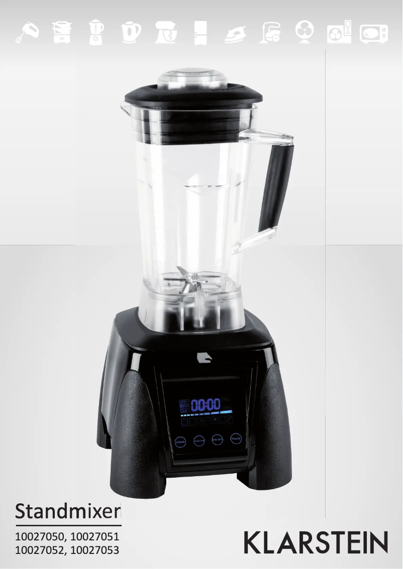 Page 1 de la notice Manuel utilisateur Klarstein 60001595