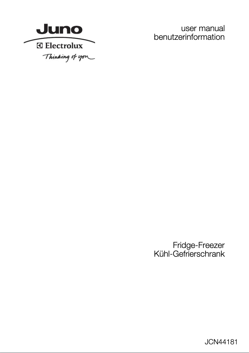 Image de la première page du manuel de l'appareil JCN44181