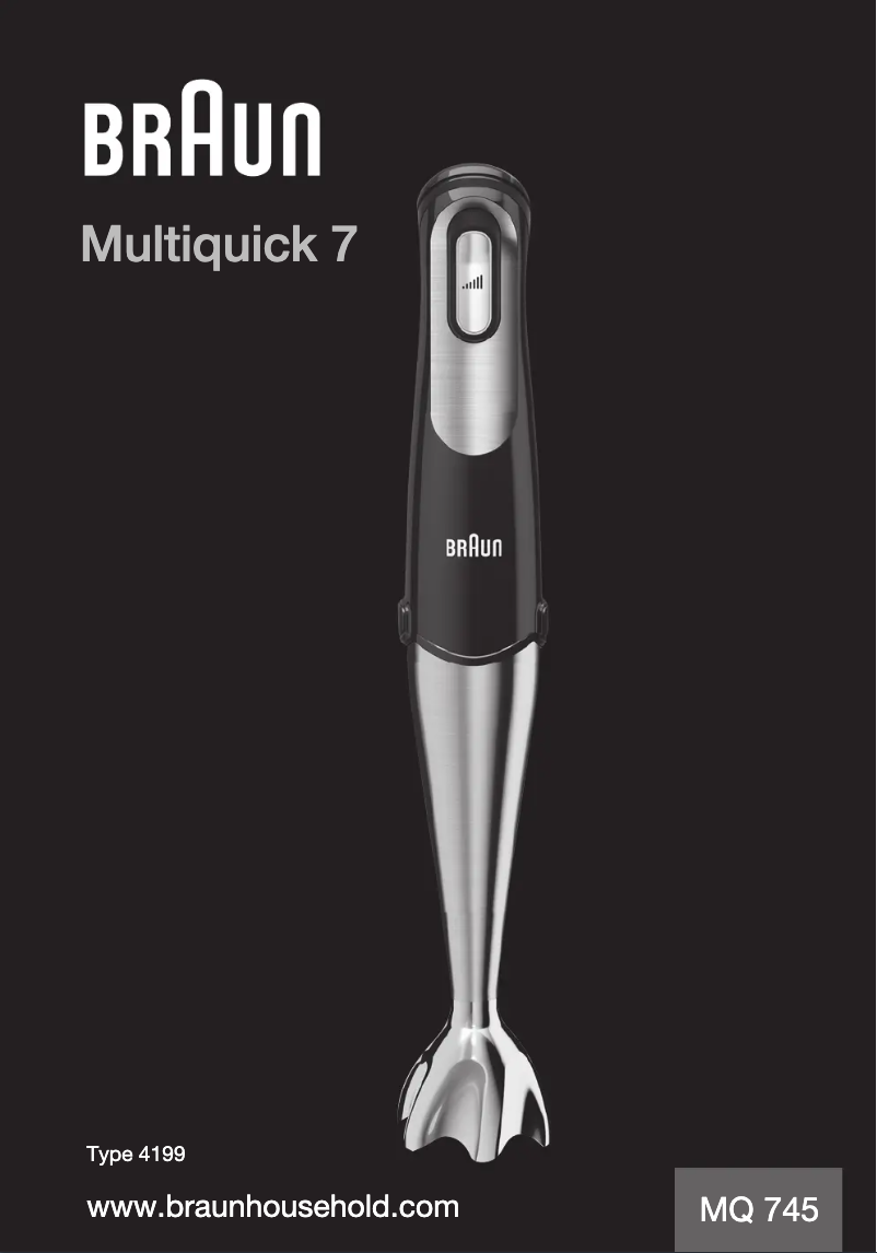 Página 1 del manual Manual de usuario Braun Multiquick 7 MQ 745 Aperative