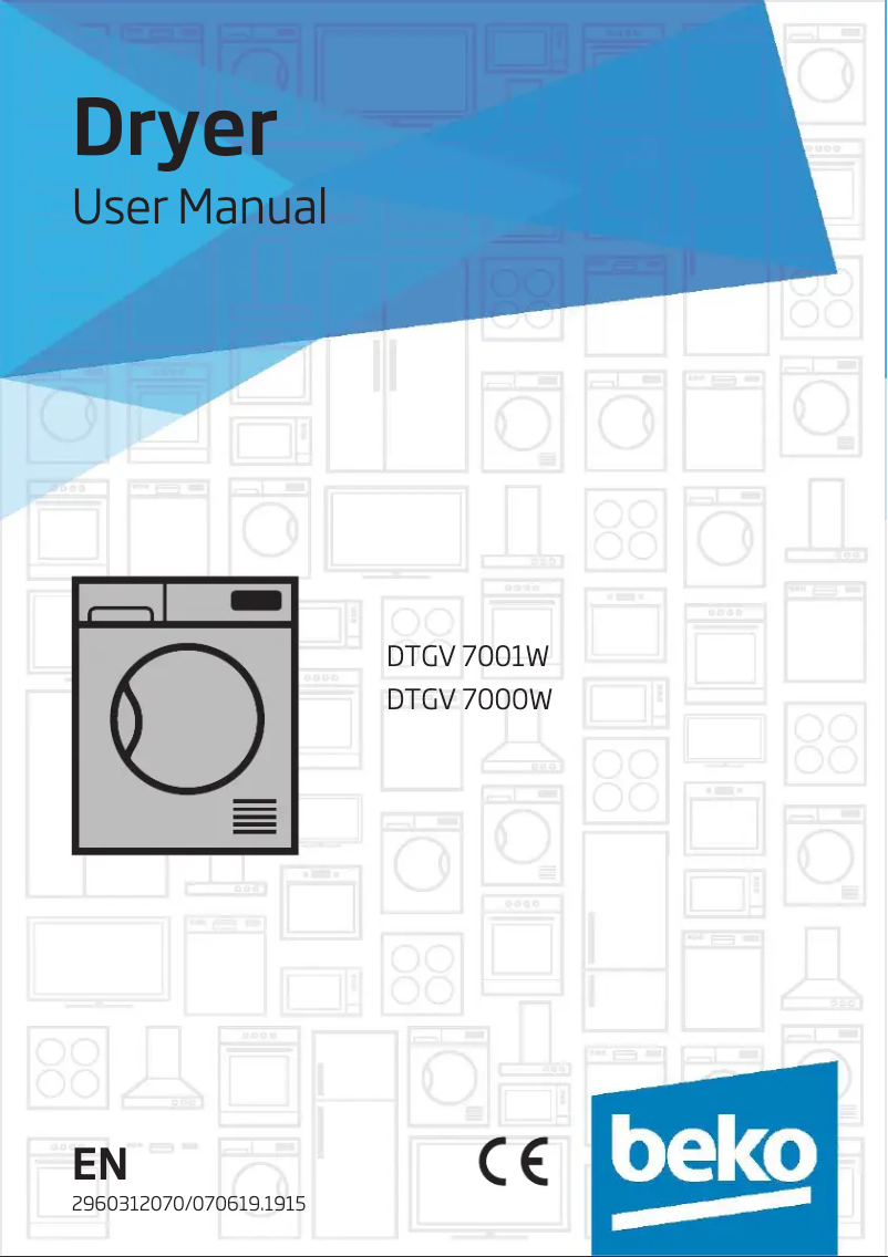 Page 1 de la notice Manuel utilisateur Beko DTGV7001W