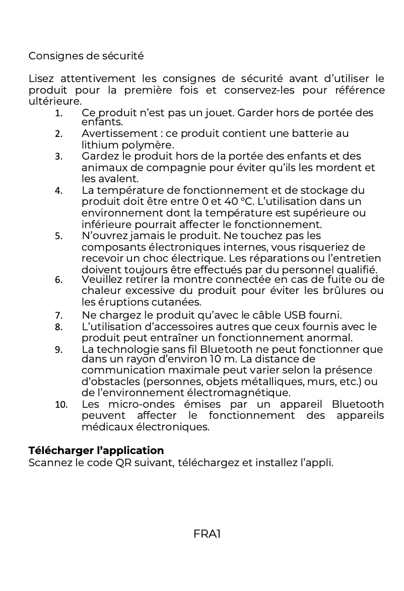 Page 1 de la notice Manuel utilisateur Denver SW-181B