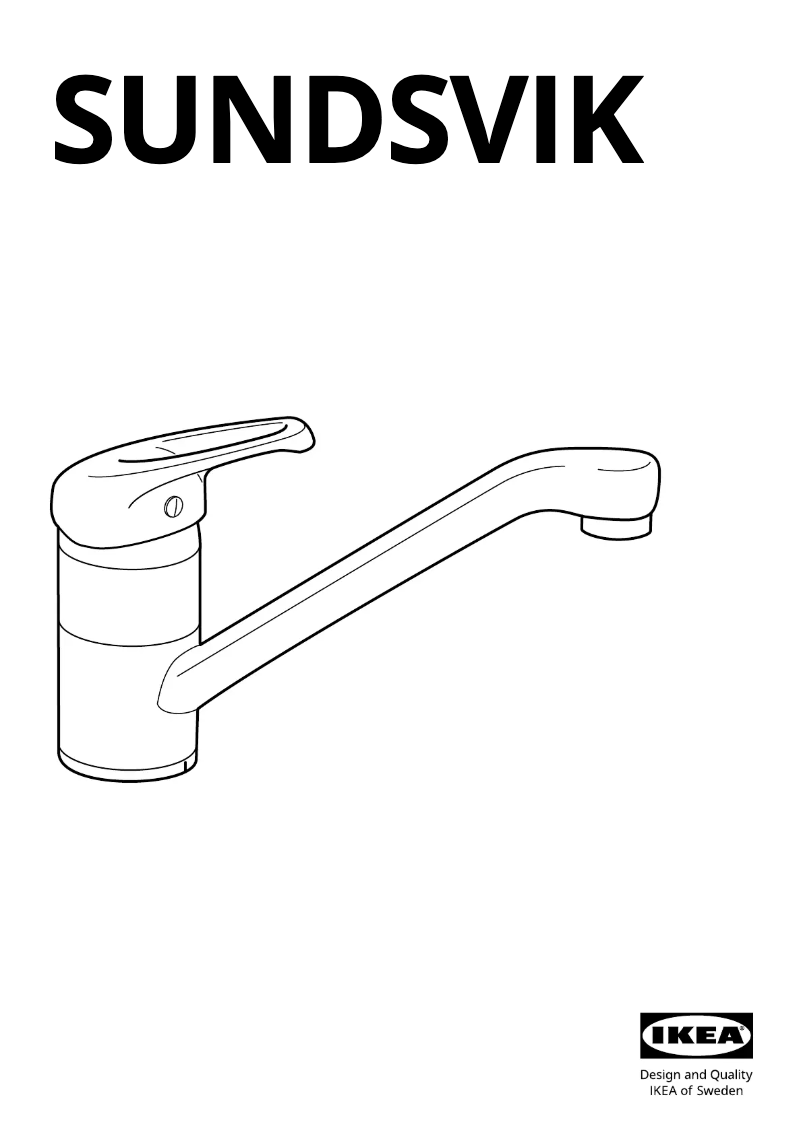 Image de la première page du manuel de l'appareil SUNDSVIK 501.739.89