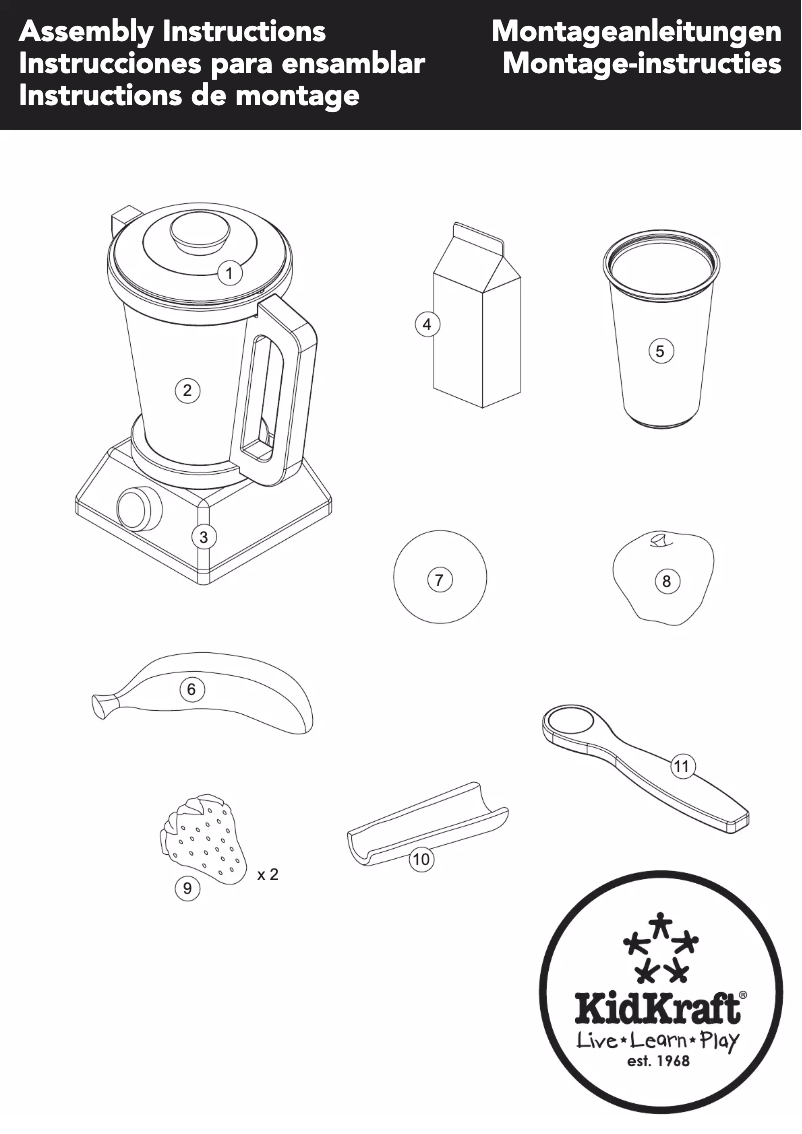 Page n°1 - Manuel utilisateur KidKraft Espresso Smoothie Set