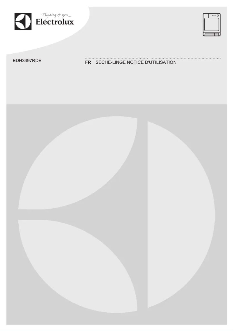 Page n°1 - Manuel utilisateur Electrolux EDH3497RDE