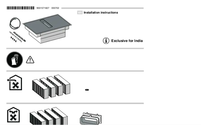 Page 1 de la notice Guide d'installation Bosch PVQ811F15E