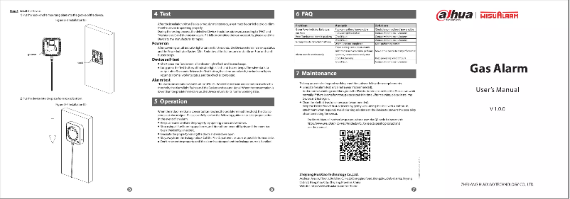 Page 1 de la notice Manuel utilisateur WisuAlarm GA40A