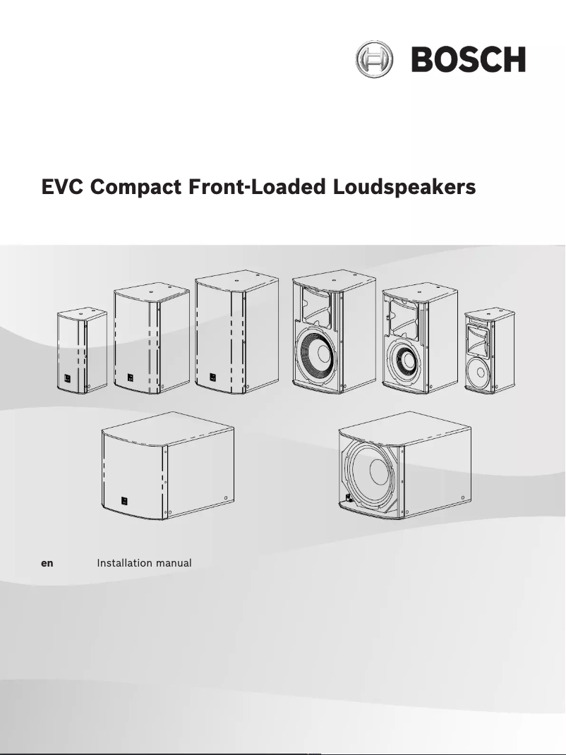 Page 1 de la notice Manuel utilisateur Electro-Voice EVC-1152-95