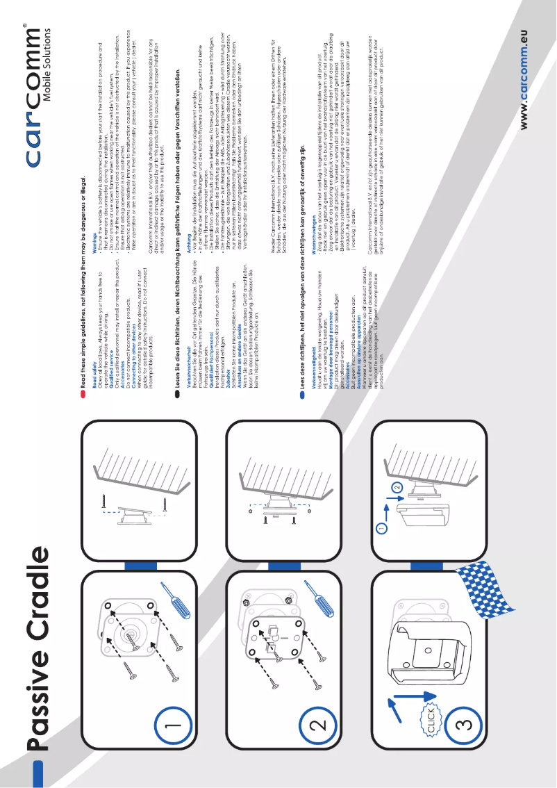 Page n°1 - Manuel utilisateur Carcomm CPNH-257