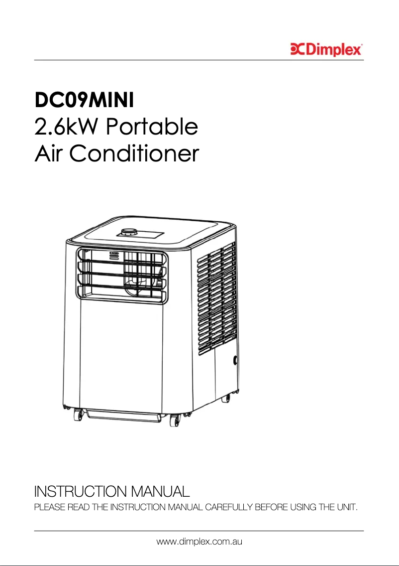 Image de la première page du manuel de l'appareil DC09MINI