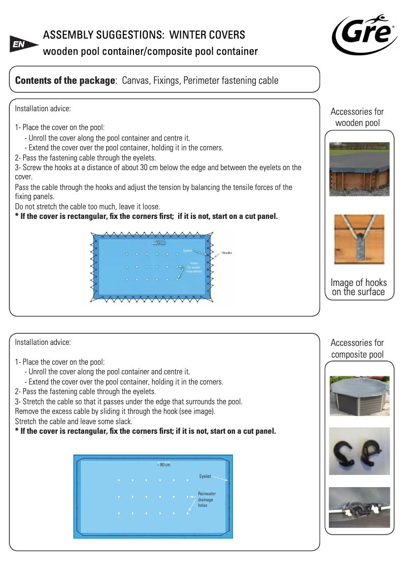 Page 1 de la notice Manuel utilisateur Gre CIKPBOC632