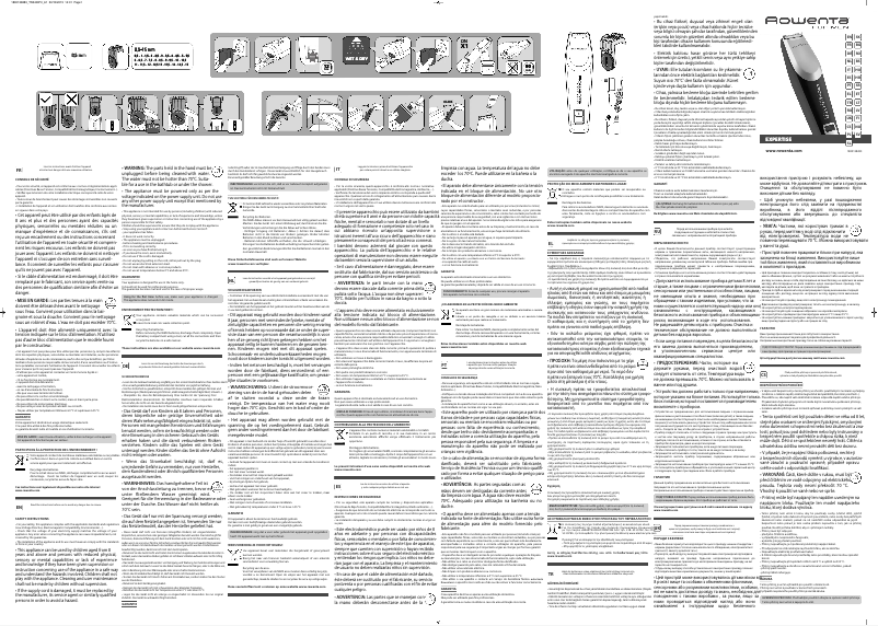 Image de la première page du manuel de l'appareil Expertise TN3400F0