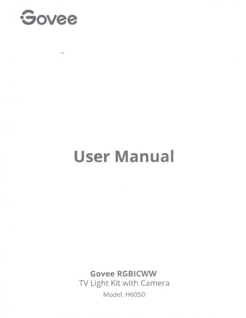 Page 1 de la notice Manuel utilisateur Govee B605D