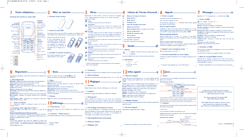 Image de la première page du manuel de l'appareil One Touch E207