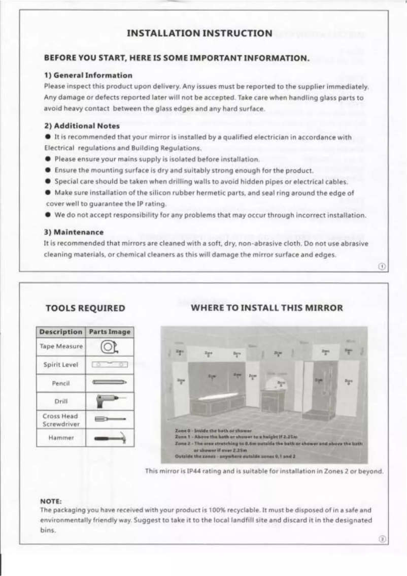 Page n°1 - Manuel utilisateur Sanexo Skylight