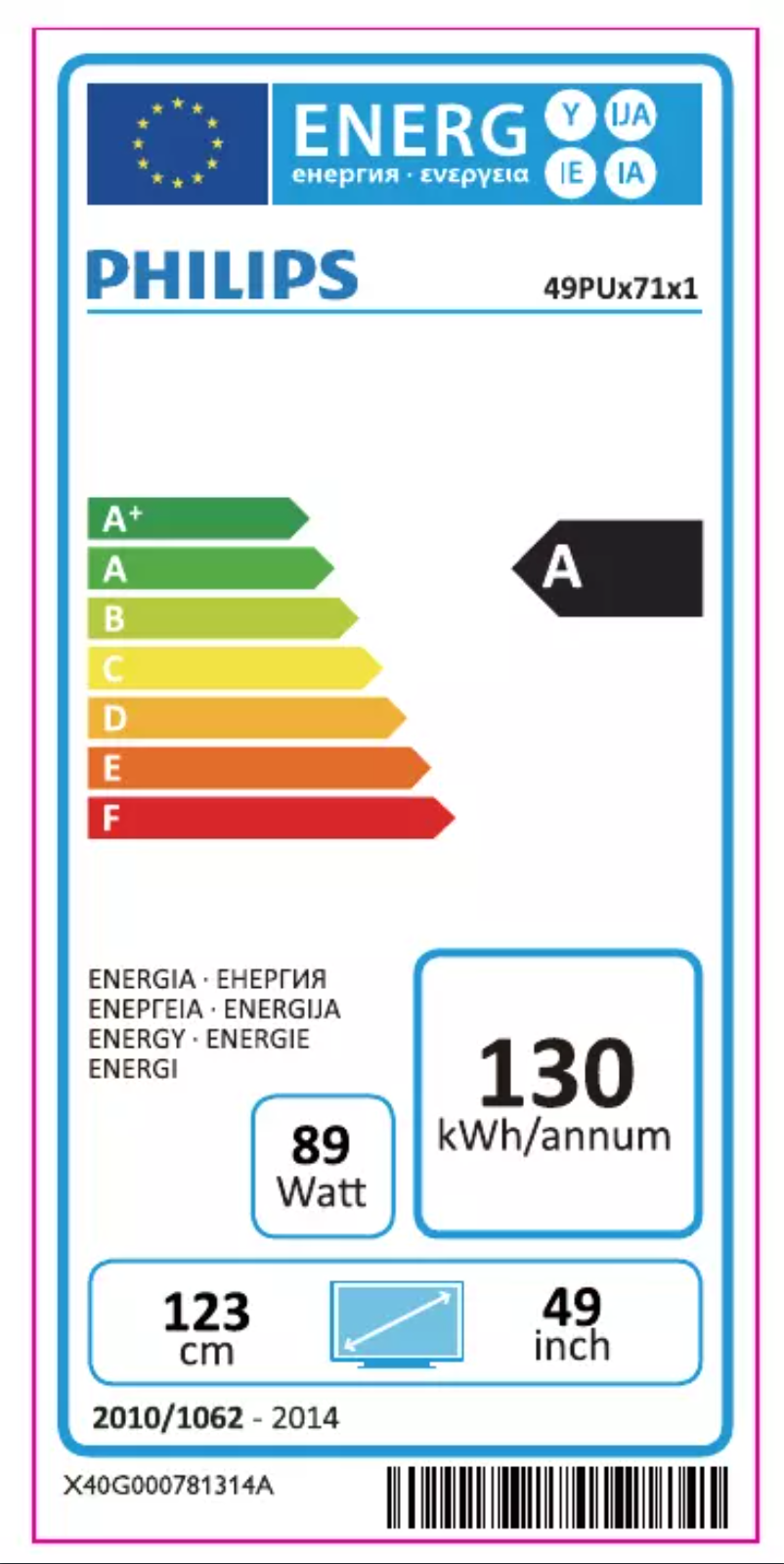 Image de la première page du manuel de l'appareil 49PUS7181