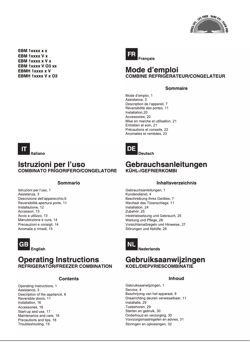 Image de la première page du manuel de l'appareil EBM 18311 V 03 AI