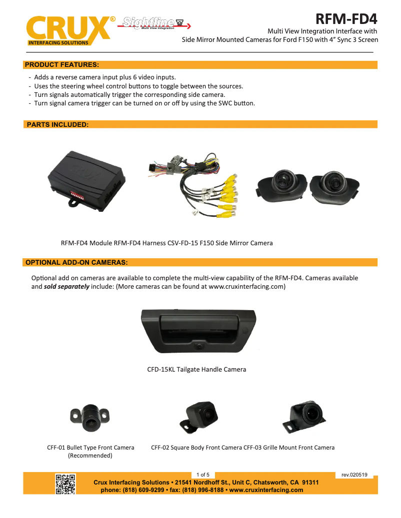 Image de la première page du manuel de l'appareil RFM-FD4