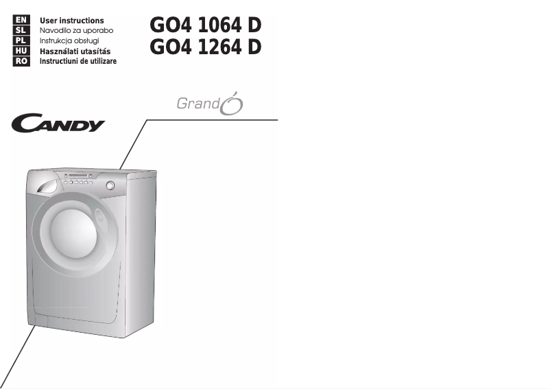 Image de la première page du manuel de l'appareil GO4 1262D/L-01