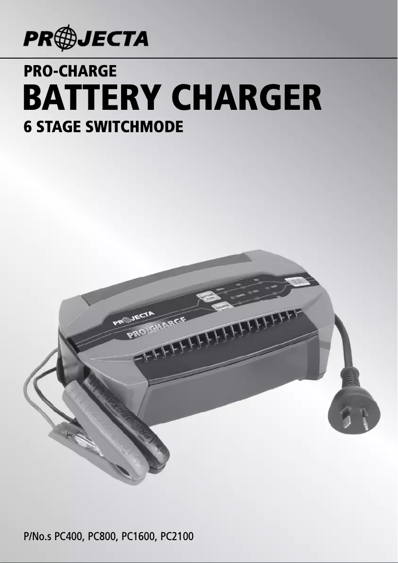 Image de la première page du manuel de l'appareil PC800