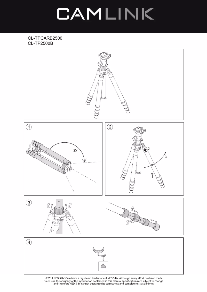 Page 1 de la notice Manuel utilisateur CamLink CL-TPCARB2500