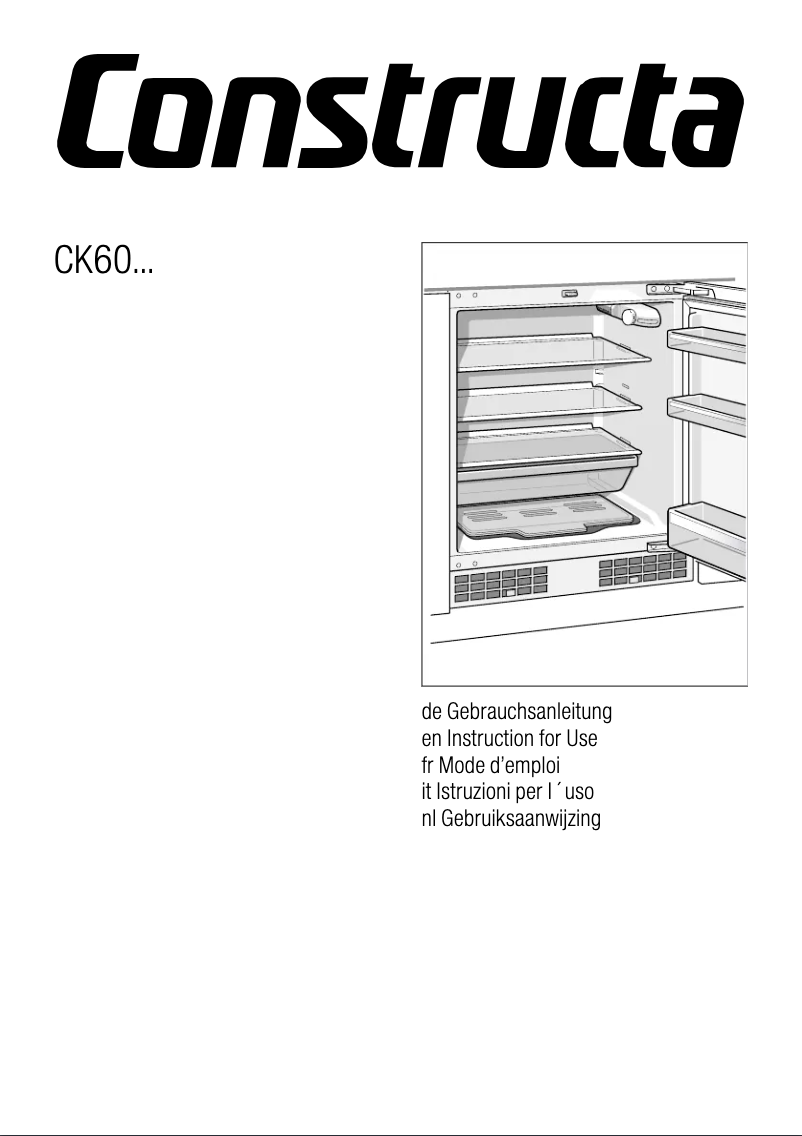 Image de la première page du manuel de l'appareil CK60144