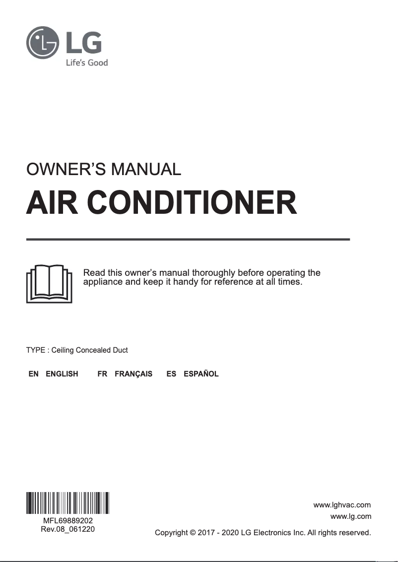 Página 1 del manual Manual de usuario LG ARNU483M3A4