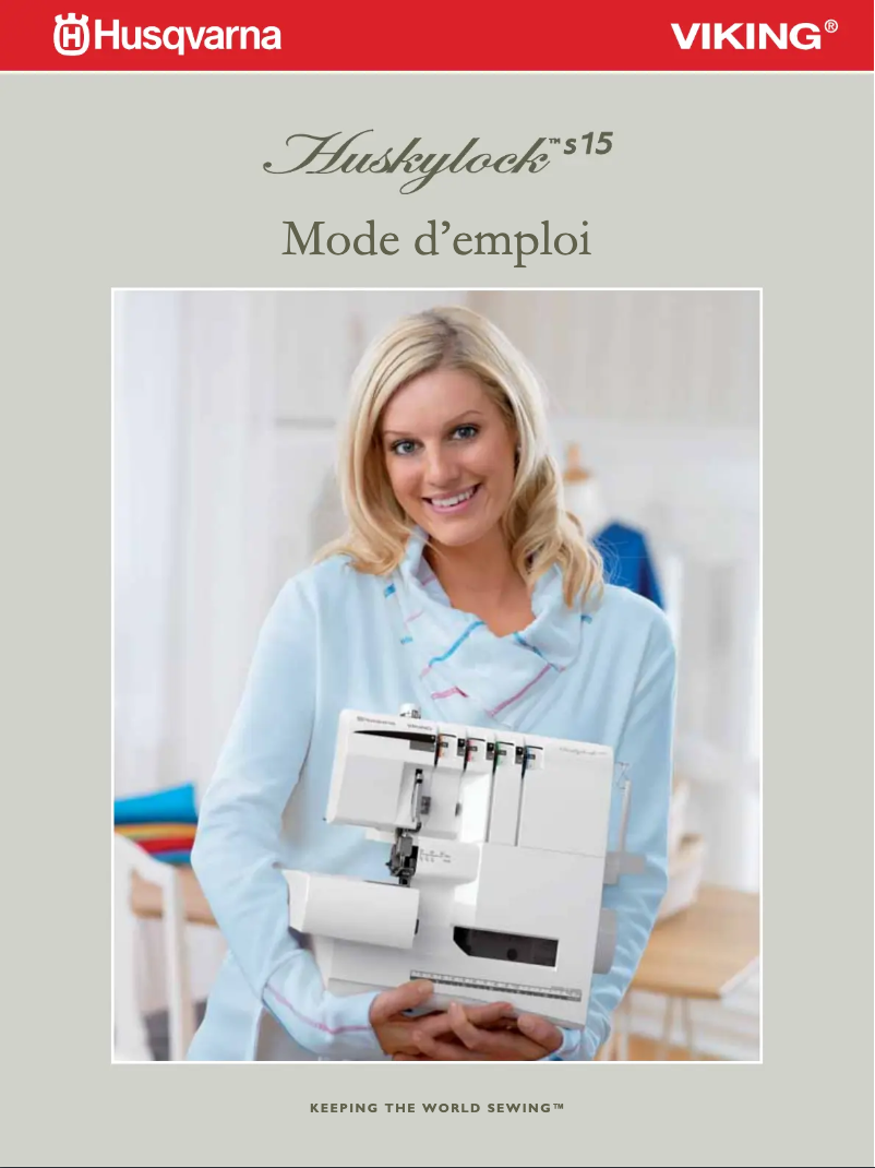 Image de la première page du manuel de l'appareil Huskylock s15