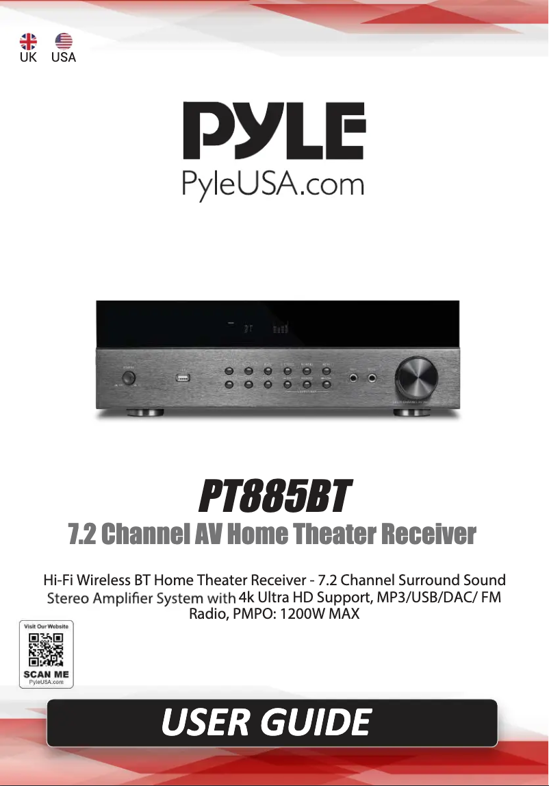 Image de la première page du manuel de l'appareil PT885BT