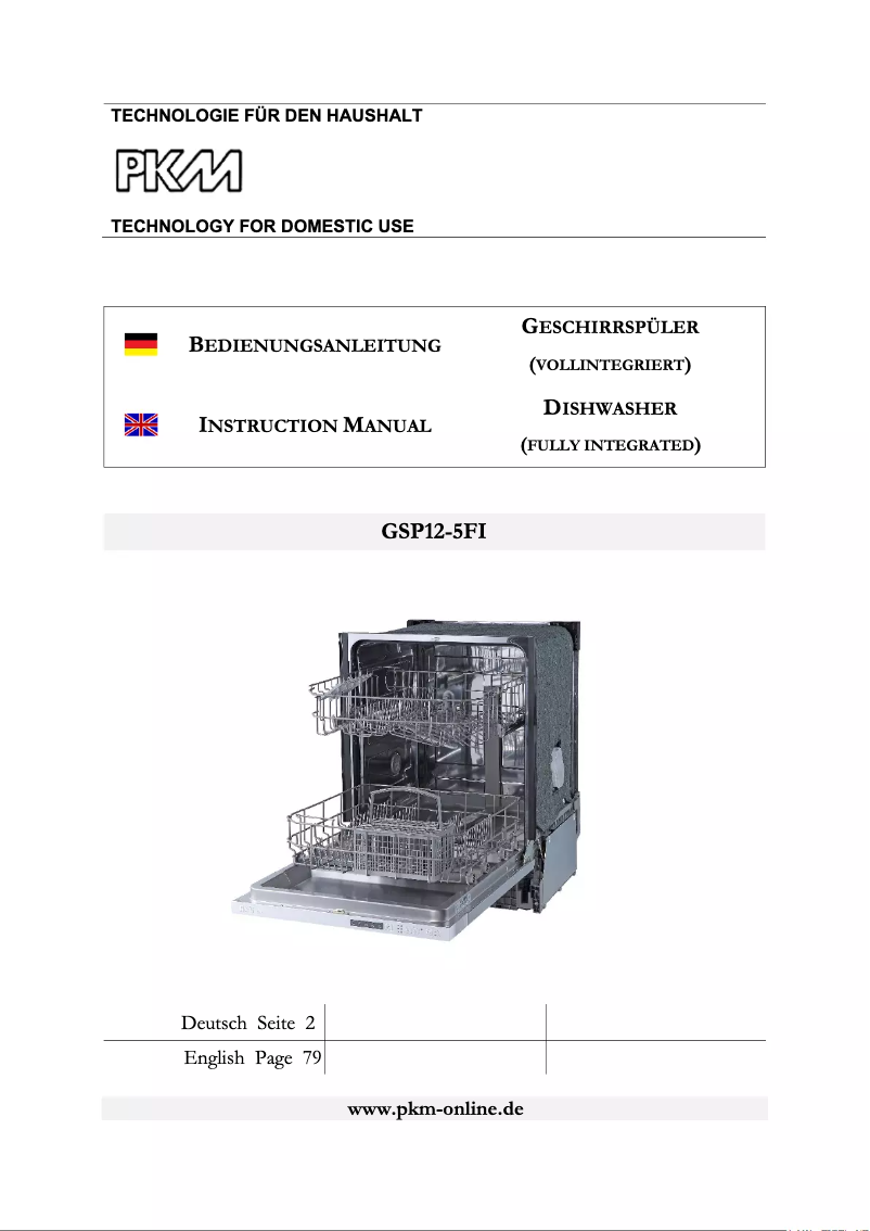 Page 1 de la notice Manuel utilisateur PKM GSP12-5FI