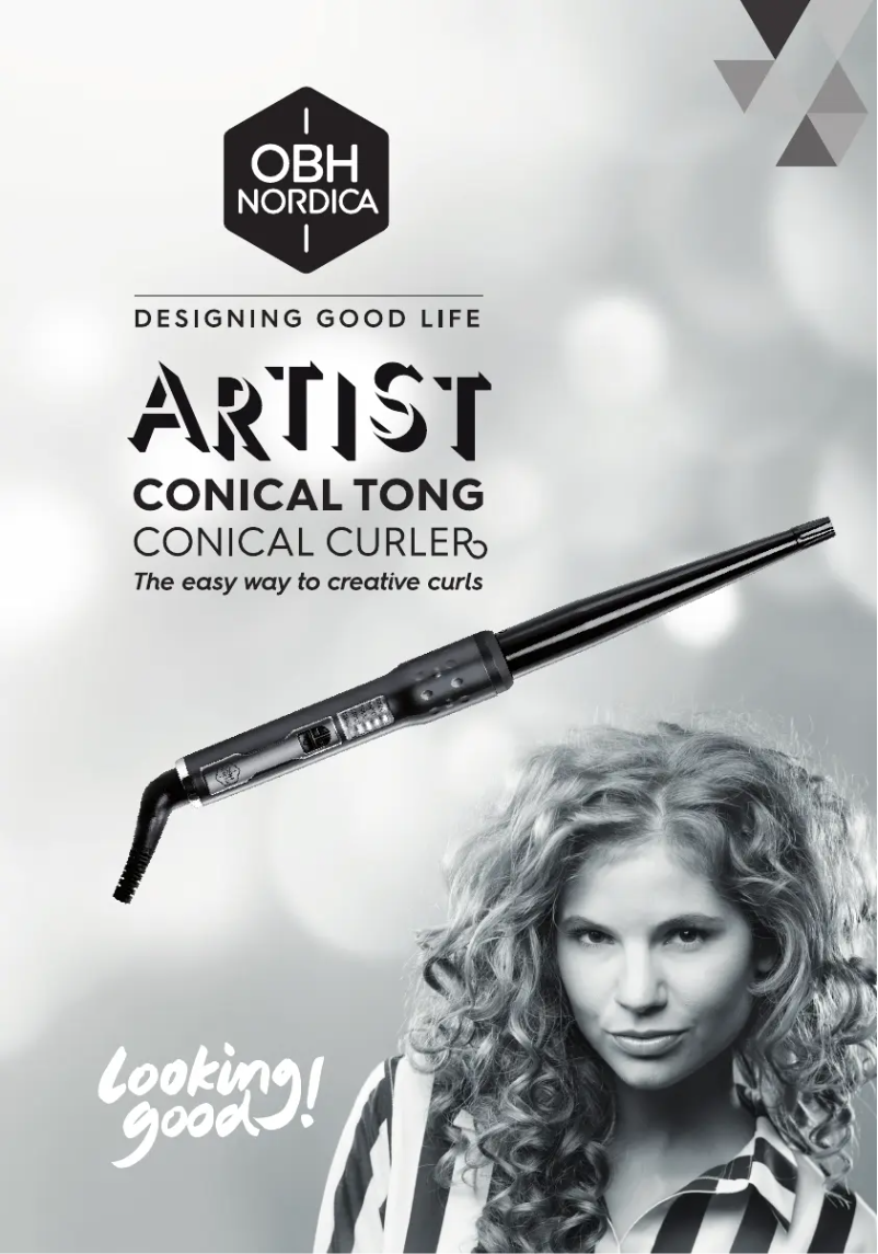 Page n°1 - Manuel utilisateur OBH Nordica Artist Conical Curler 5825