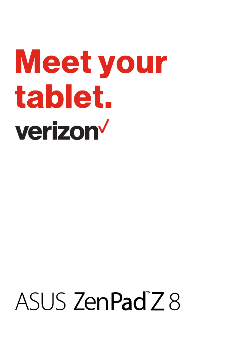 Page 1 de la notice Manuel utilisateur Asus ZenPad Z8 ZT581KL