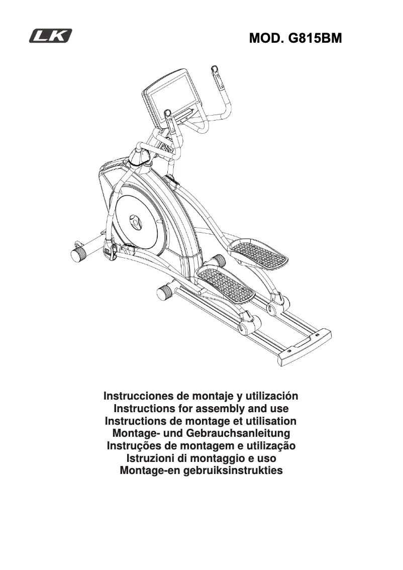 Image de la première page du manuel de l'appareil LK8150 (TV)