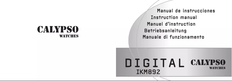 Page 1 de la notice Manuel utilisateur Calypso K5564