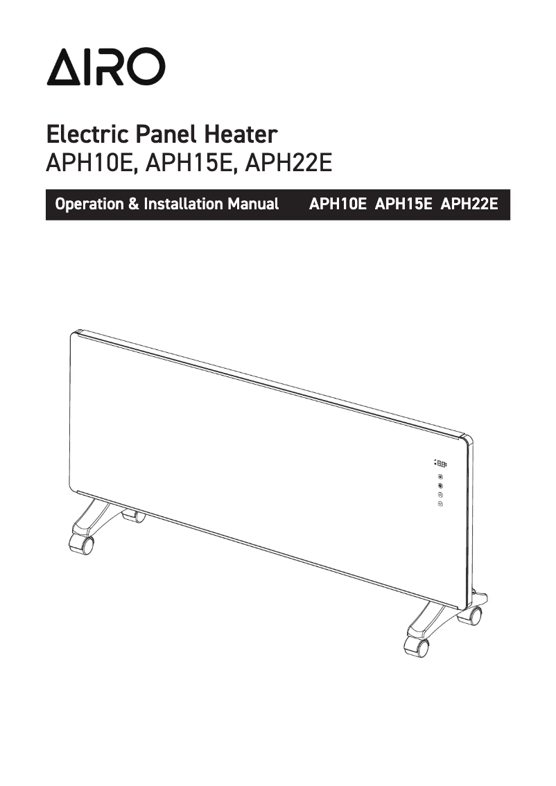 Page n°1 - Manuel utilisateur Airo APH22E