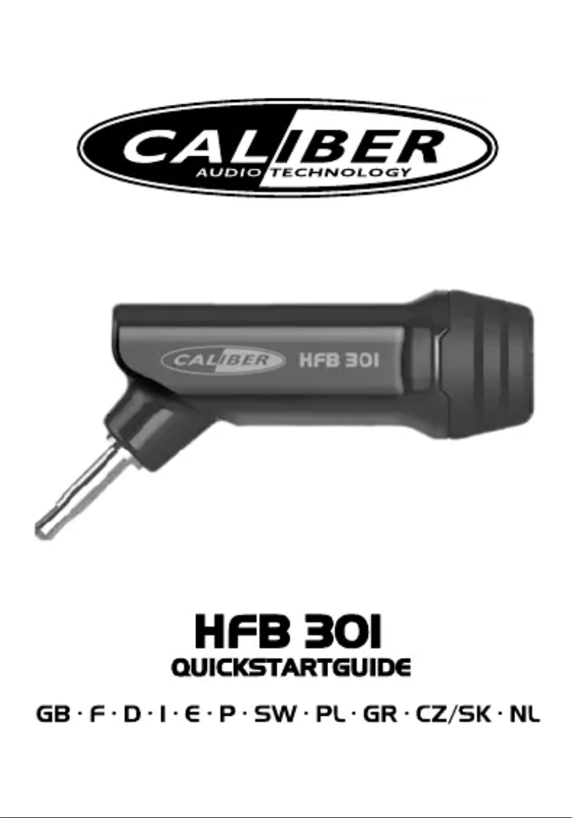 Page n°1 - Manuel utilisateur Caliber HFB 301
