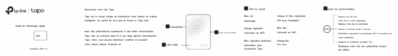Page 1 de la notice Guide d'installation TP-Link Tapo H100