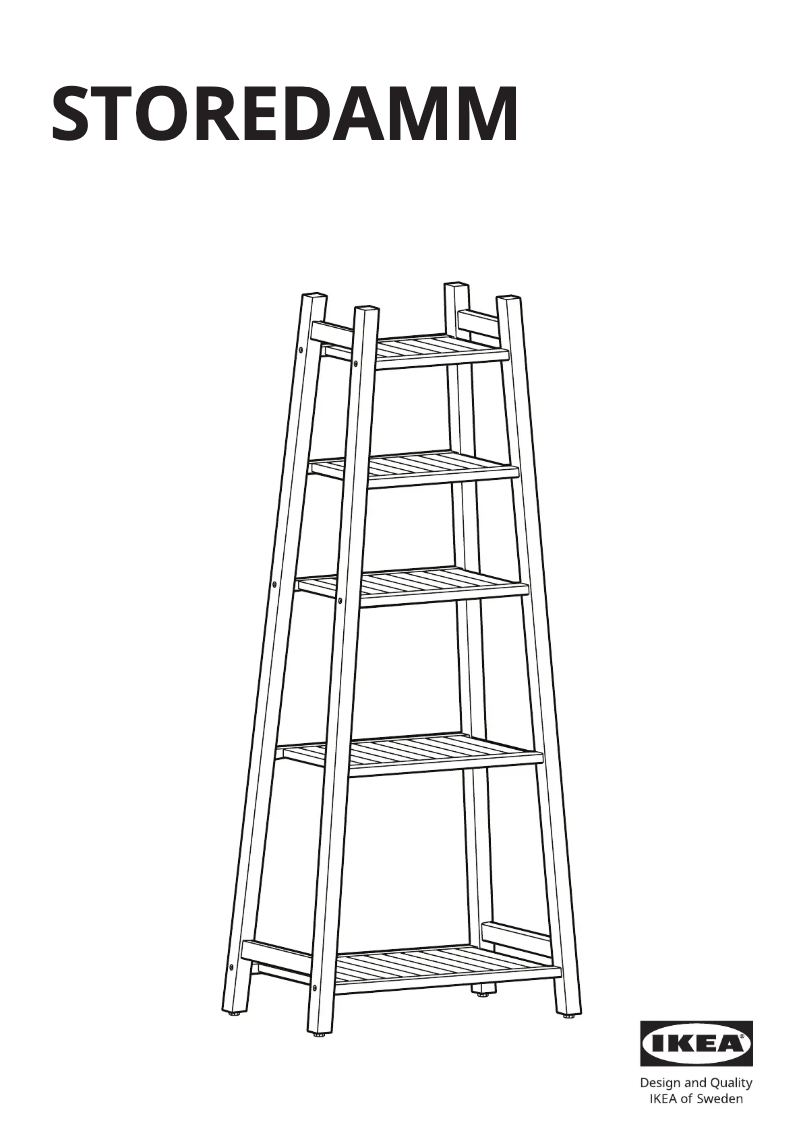 Image de la première page du manuel de l'appareil STOREDAMM 105.761.67